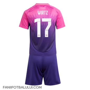 Germania Florian Wirtz #17 Echipament de Fotbal Replică European 2024 Copii Deplasare (+ Șorturi)